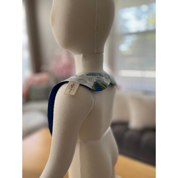 NEW Upcycled Shuggie Fierce Baby/Toddler Bib Cotton Warriors Basketball Vibe - Picture 3 of 7